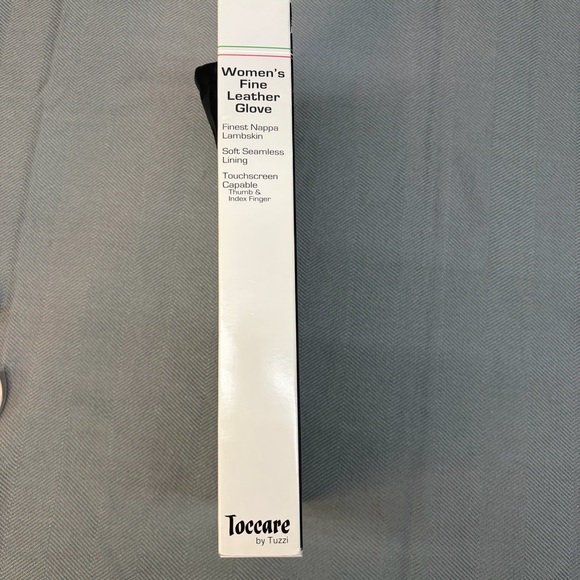 NWT Toccare by Tuzzi sz LG women’s black touchscreen, capable gloves, leather - Picture 4 of 4